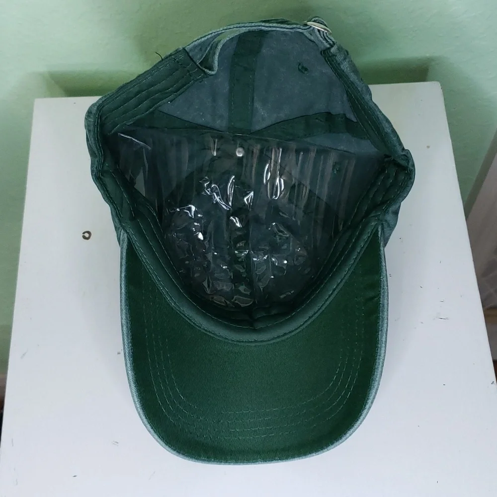 women's NORMAL ISN'T COMING BACK, JESUS IS green soft ball cap